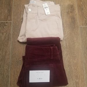 NWT 2 Loft Curvy Boot Corduroy Pants